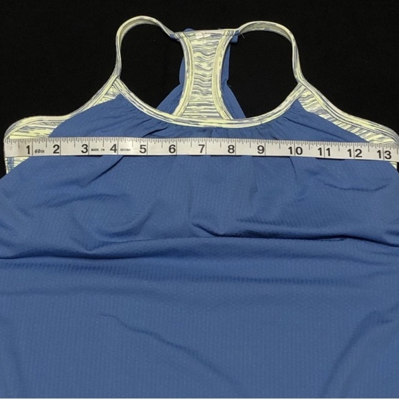 Lululemon No Limits Tank Top Bra Attached Blue Tank | Size 6 | NWOT - Picture 8 of 10